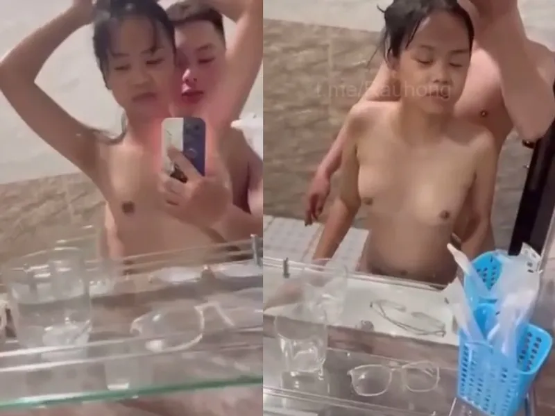 Nhỏ nhắn em cùng anh người yêu làm tình trước gương quay kỉ niệm